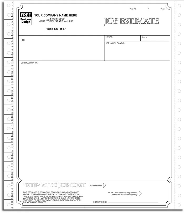 9255 - Continuous Job Estimates