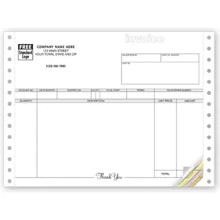 9040 - General Compact Continuous Invoice