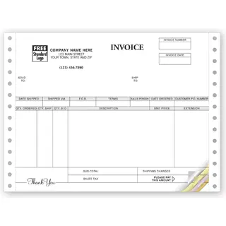 9049 - General Dot Matrix Invoice