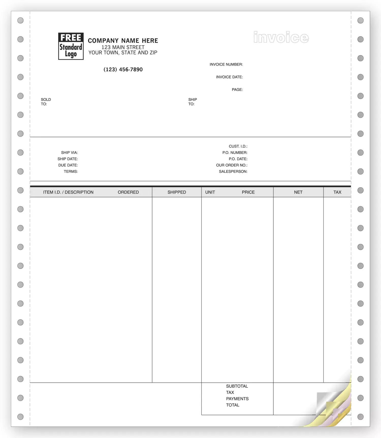 9088 - Peachtree Continuous Invoices