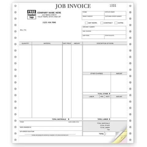 9251 - Continuous Job Invoice