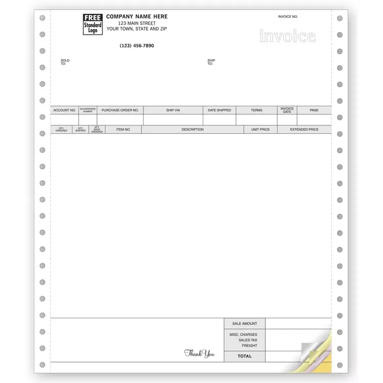 9318 - General Continuous Invoices for RealWorld & Great Plains