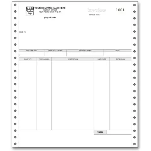 13009 - General Continuous Invoices