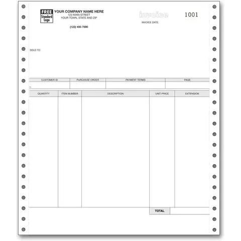 13009 - General Continuous Invoices
