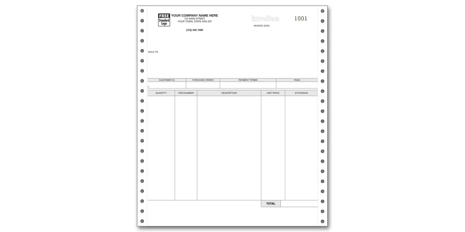 13009 - General Continuous Invoices