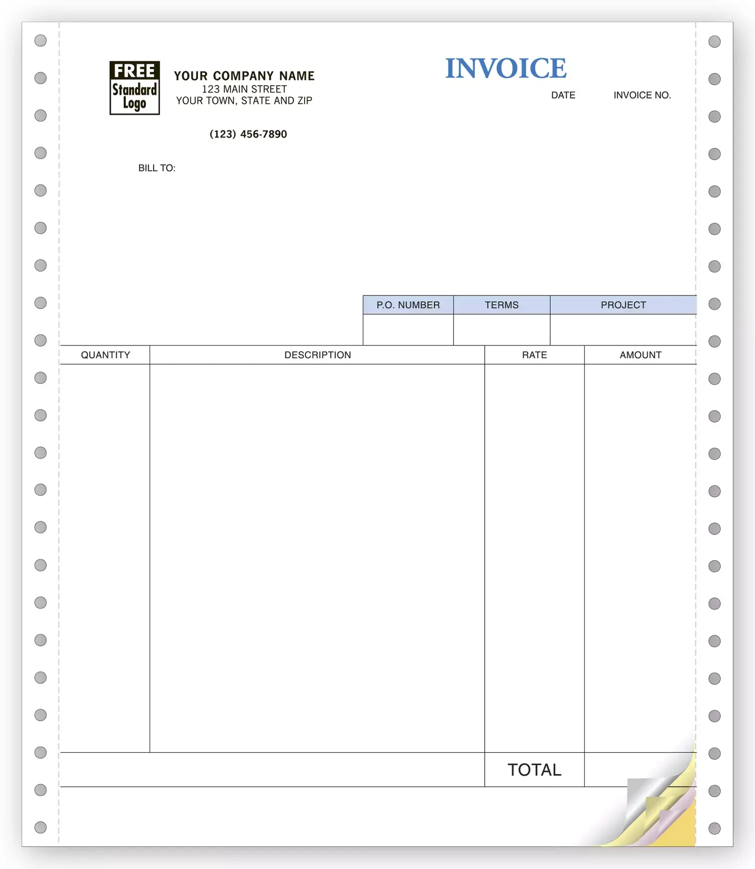13050 - Continuous QuickBooks® Service Invoices