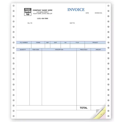 13051 - Continuous QuickBooks® Product Invoices