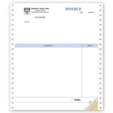 13052 - Continuous QuickBooks® Professional Invoices