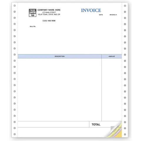 13052 - Continuous QuickBooks® Professional Invoices
