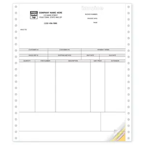 13340 - Continuous Peachtree Product Invoices