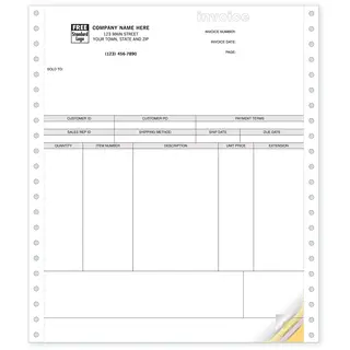 13340 - Continuous Peachtree Product Invoices