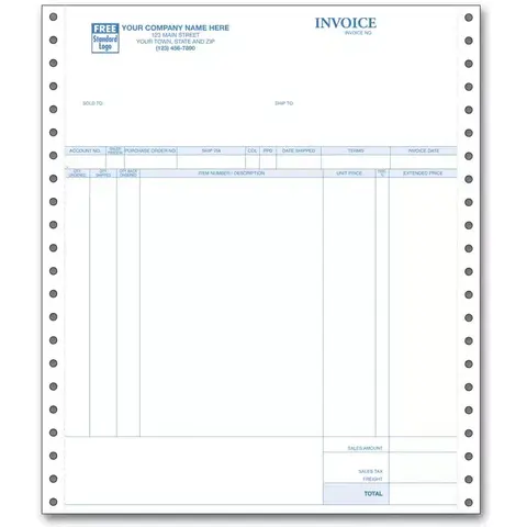 13386 - Continuous Redwing® Compatible Invoices