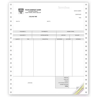 13477 - Continuous Product Invoice for Peachtree