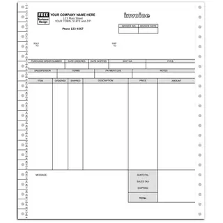 13190 - Continuous Inventory Invoices for One-Write Plus Software