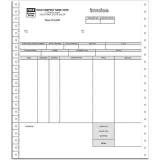 13190 - Continuous Inventory Invoices for One-Write Plus Software