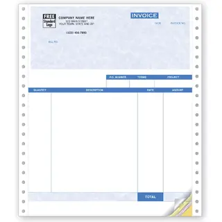 13050G - QuickBooks® Service Invoices for Pin Fed Printer