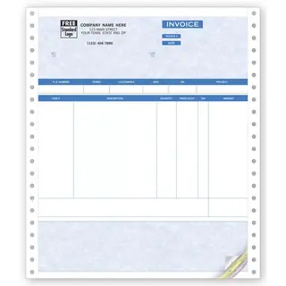 13707G - Continuous Product Invoice, Carbonless Paper, Software Compatible