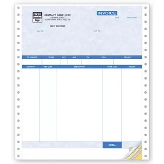 13051BG - Continuous Product Invoices with Packing List for Use with QuickBooks® Software