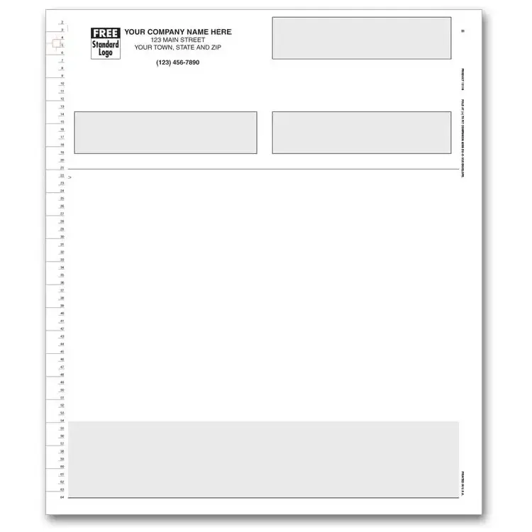 13119 - Continuous Multipurpose Business Forms, Simple Design