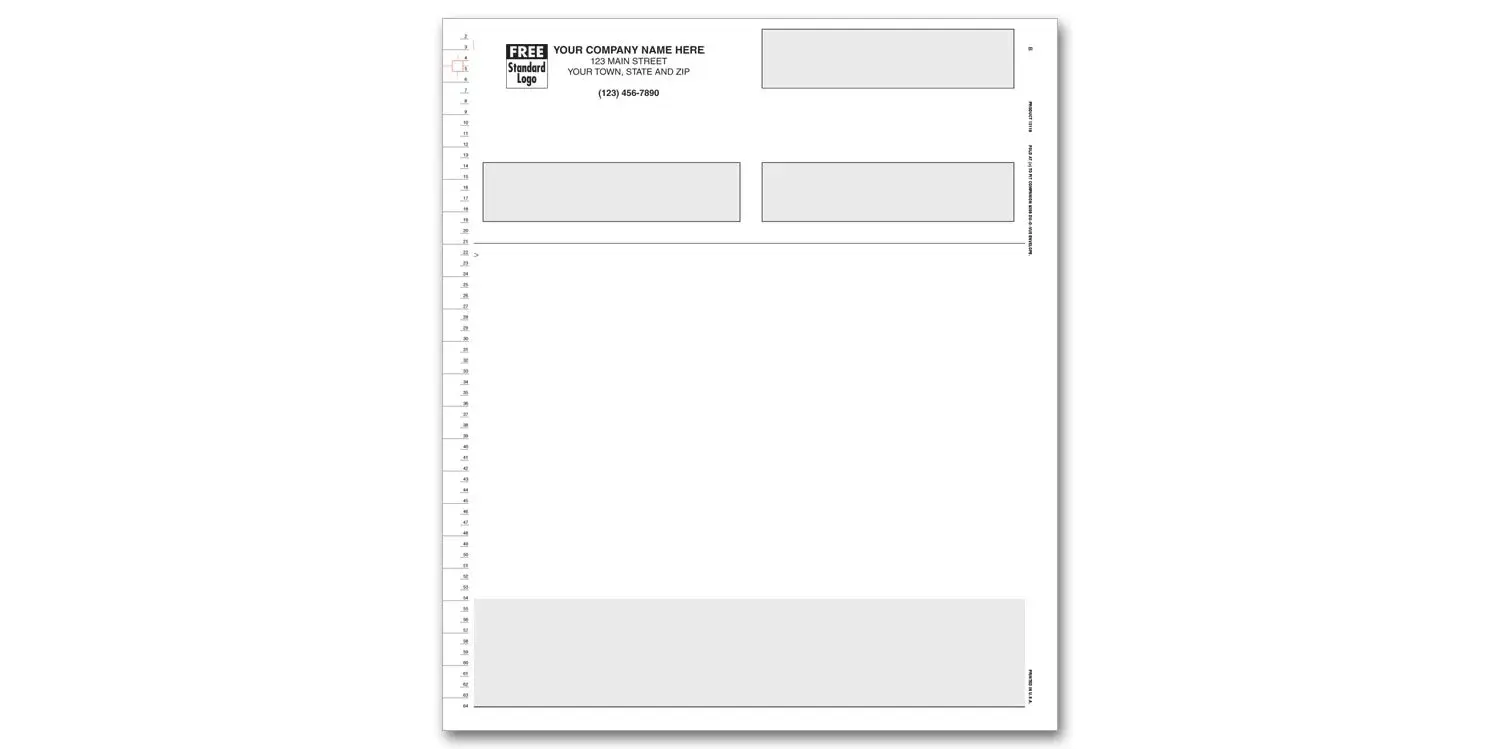 13119 - Continuous Multipurpose Business Forms, Simple Design