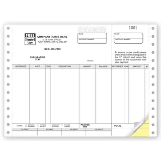 9063 - Great Plains Software Compatible Continuous Statements 