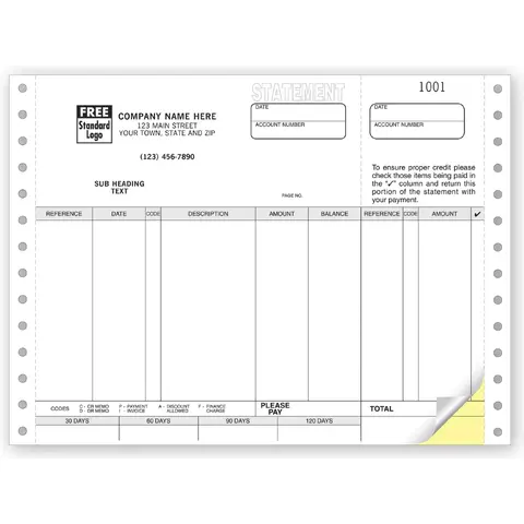 9063 - Great Plains Software Compatible Continuous Statements 