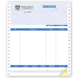 13053G - QuickBooks® Software Compatible Continuous Statements