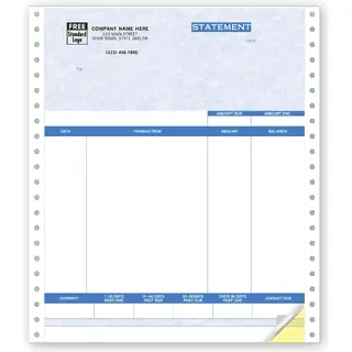 13053G - QuickBooks® Software Compatible Continuous Statements