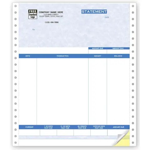 13053G - QuickBooks® Software Compatible Continuous Statements