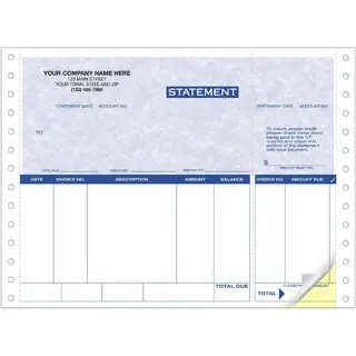 9069G - Continuous Compact Statements for ACCPAC Software - Parchment Color Background