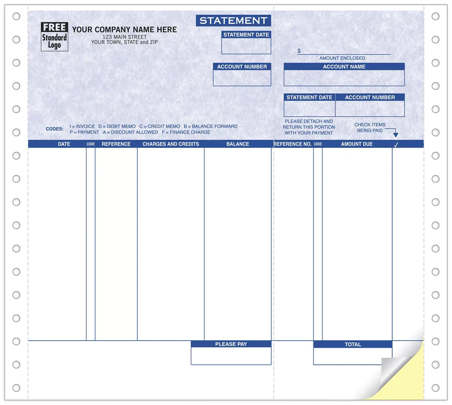 9191G - Continuous Statements for Dynamics Software - Parchment Color Background