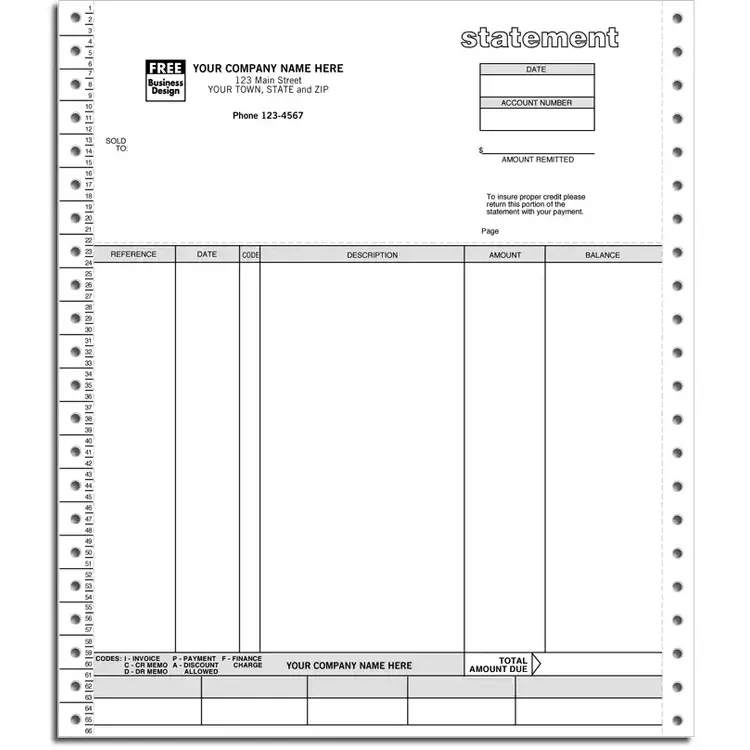 9226 - Continuous Statements for Solomon Software - Duplicate Format