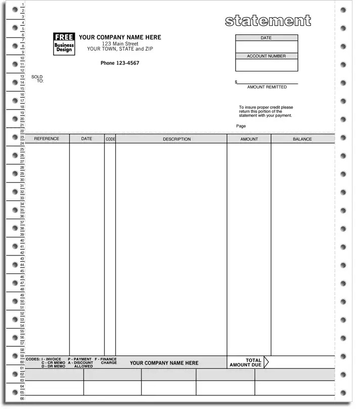 9226 - Continuous Statements for Solomon Software - Duplicate Format