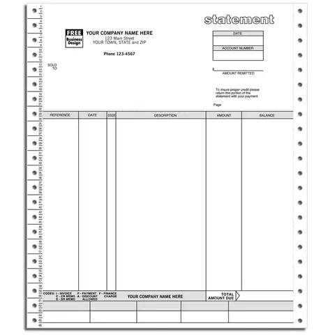 9226 - Continuous Statements for Solomon Software - Duplicate Format