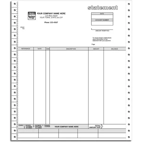 9226 - Continuous Statements for Solomon Software - Duplicate Format