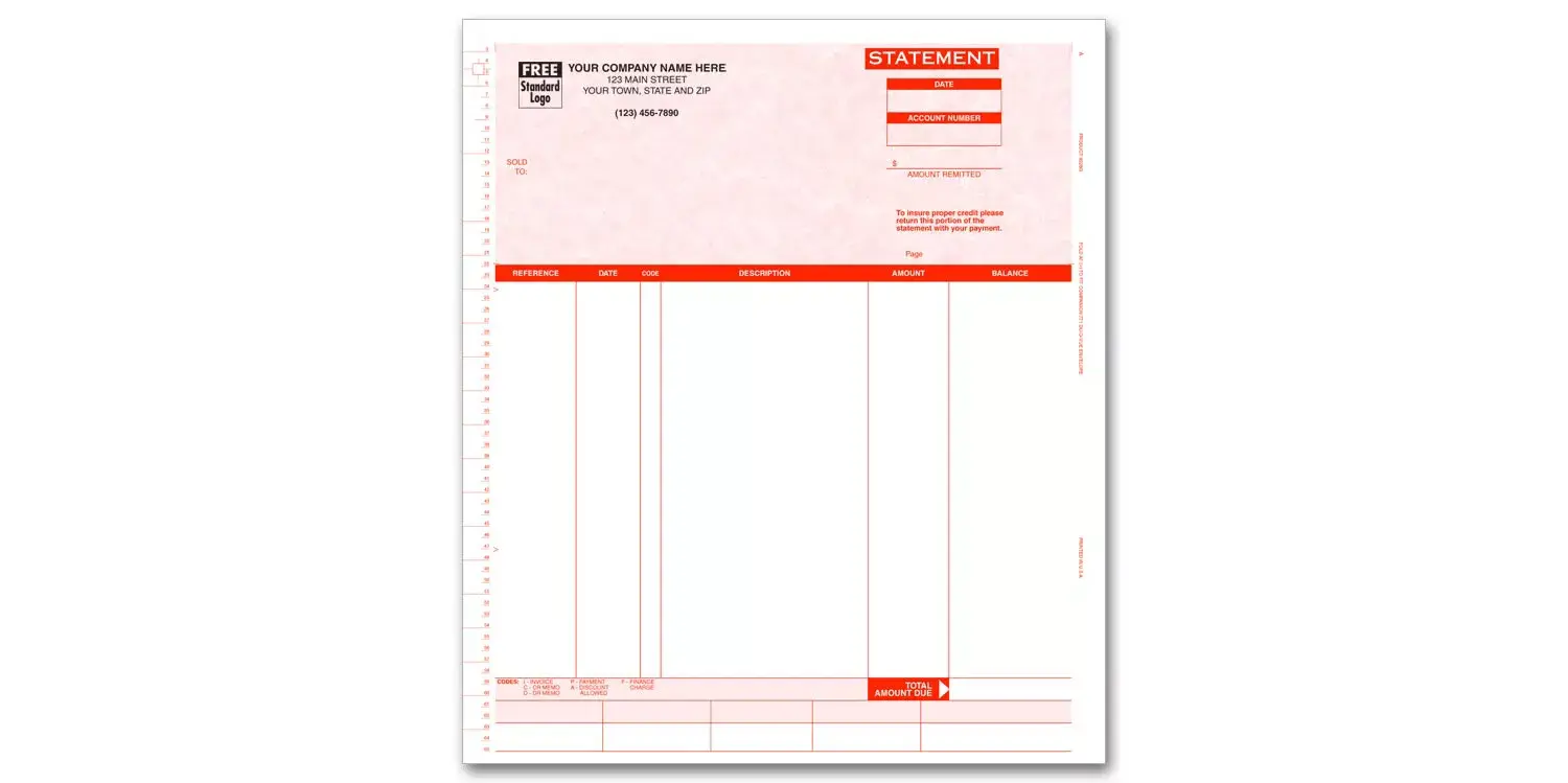 9226G - Continuous Statements for Solomon Software - Parchment Color Background