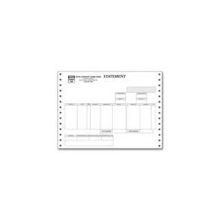13146 - Short Custom Printed Pin Feed Statements