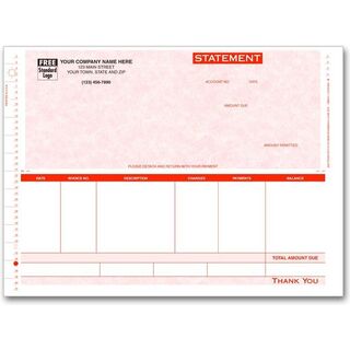 13348G - Compact Continuous Statements for One-Write Plus Software - Parchment Color Background