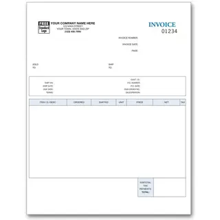 Laser Service Invoices for Peachtree