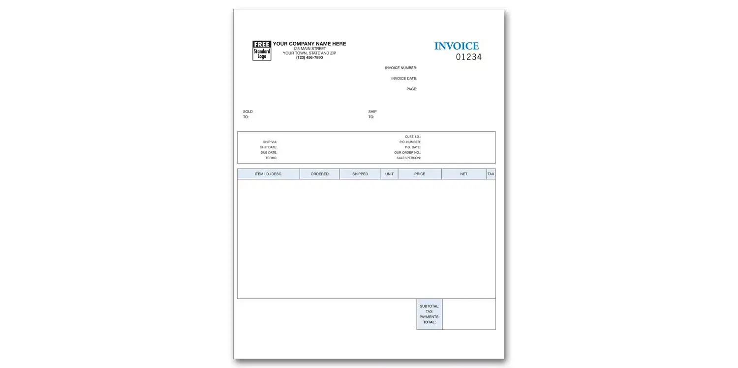 Laser Service Invoices for Peachtree