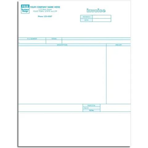 General Computer Invoices - Laser