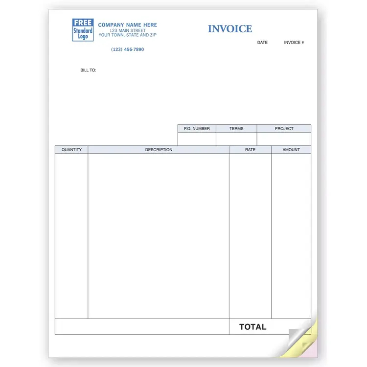 Laser QuickBooks® Service Invoices