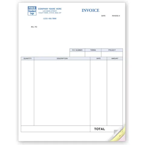 Laser QuickBooks® Service Invoices