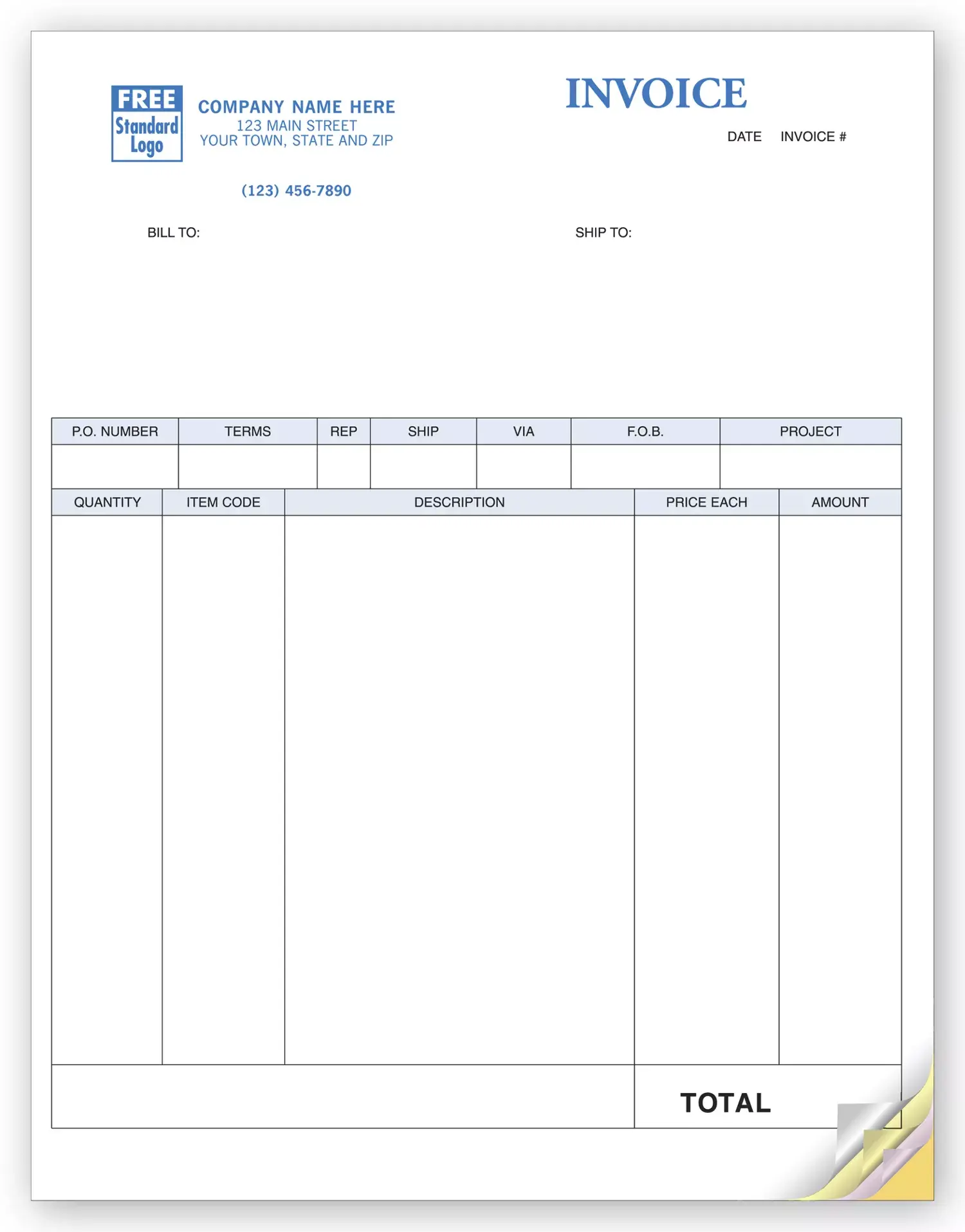 Laser Classic QuickBooks® Product Invoices