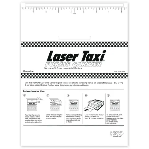  Laser Taxi Sheets