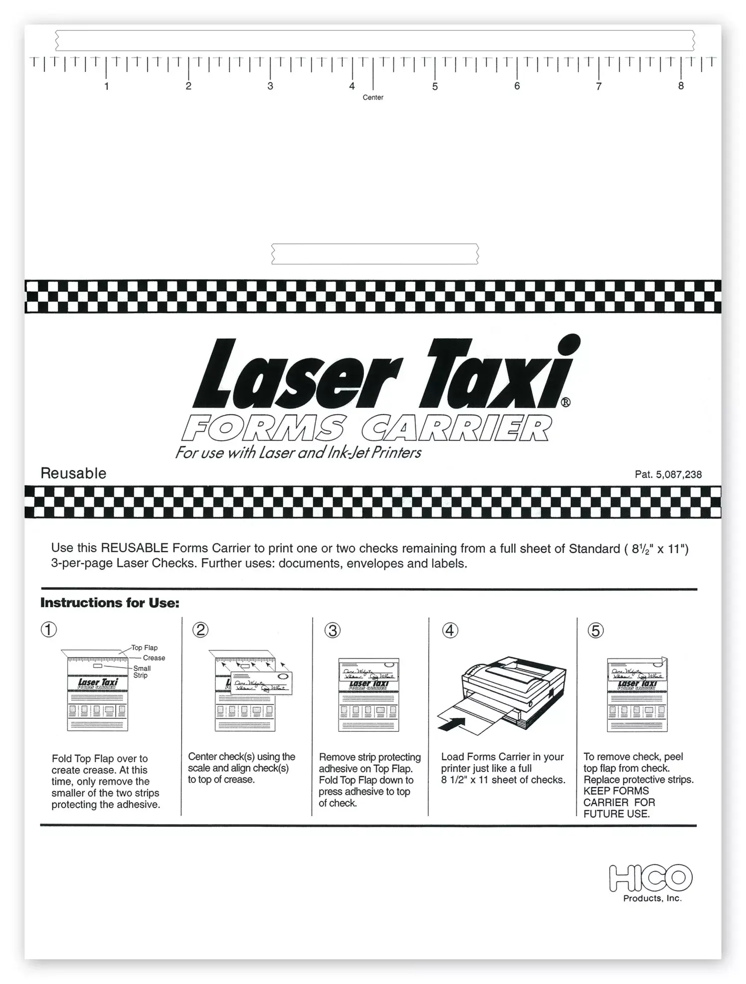  Laser Taxi Sheets