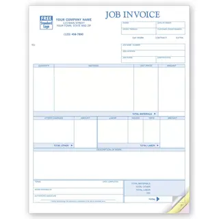 Laser Job Invoices