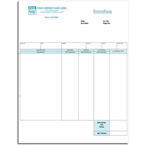 General Laser Invoices for DacEasy