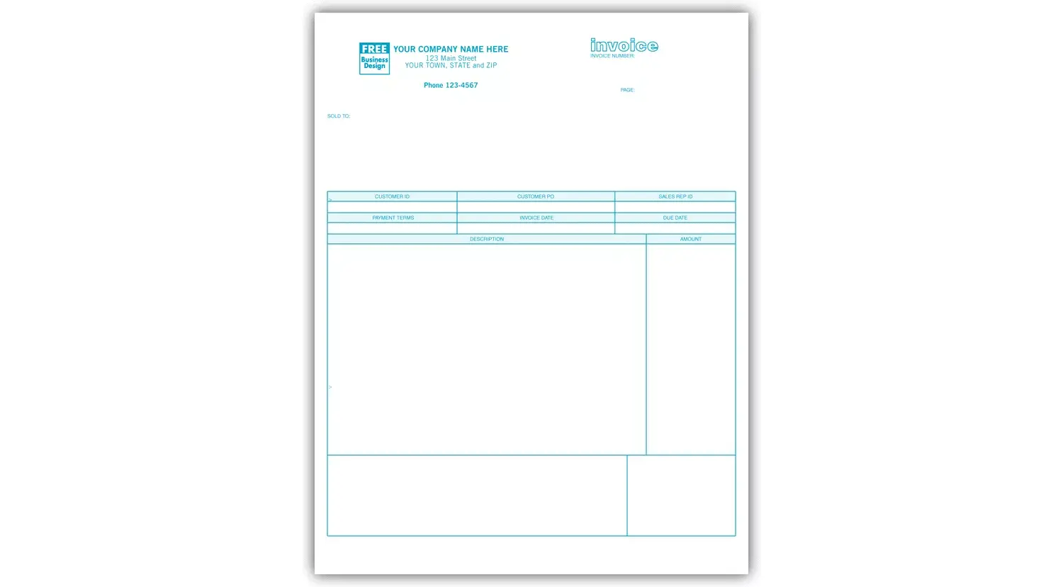 Laser Classic Service Invoices for Sage 50 Software