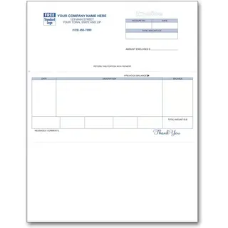 Custom Laser/Inkjet Invoices